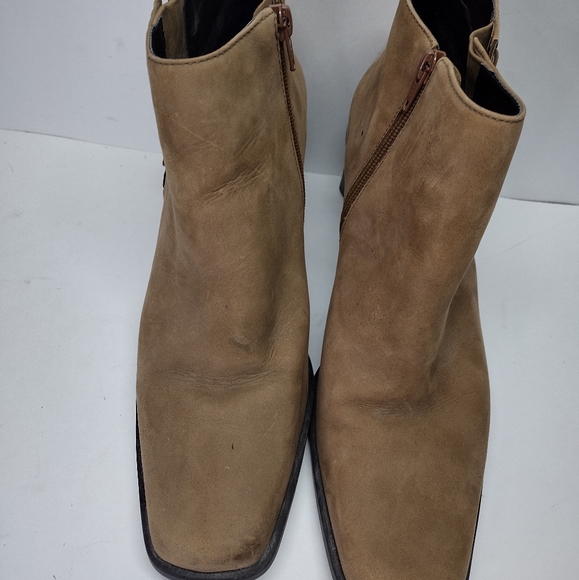Etienne Aigner Saddle Ankle Boots Womens 10 M Tan - Picture 2 of 12
